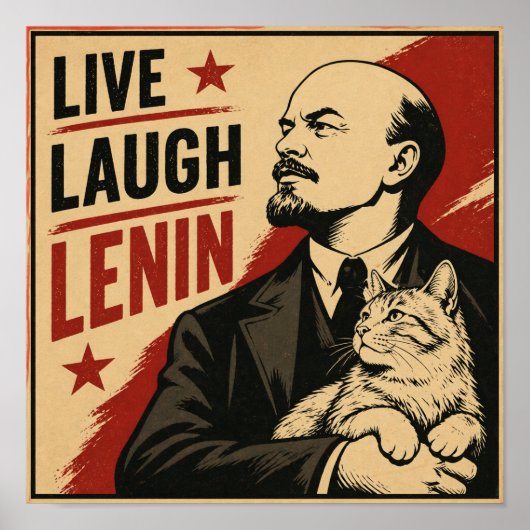 Lebe Lache Lenin Poster (Vorne)
