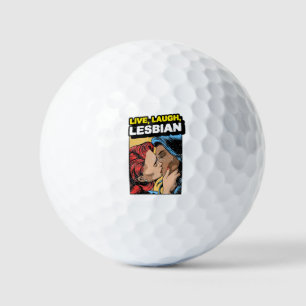 Lebe Lache Lesbe Golfball