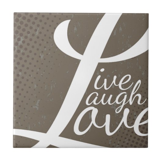 LEBE LACHE LIEBE FLIESE (Vorderseite)