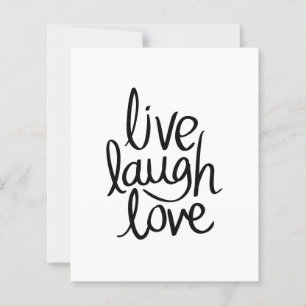 Lebe Lache Liebe – Klassische Inspirierende Typogr