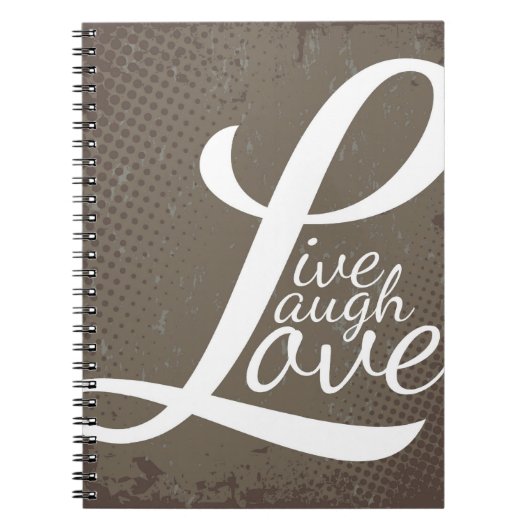 LEBE LACHE LIEBE NOTIZBLOCK (Vorderseite)