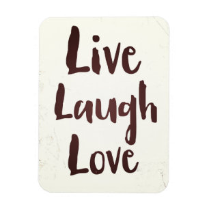 Lebe Lache Liebe Vintage-Inspirationszitat Magnet