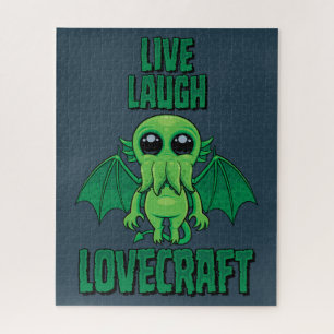 Lebe Lache Lovecraft Süßer Cthulhu Puzzle