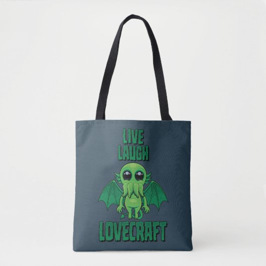 Lebe Lache Lovecraft Süßer Cthulhu Tasche (Vorderseite)