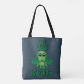 Lebe Lache Lovecraft Süßer Cthulhu Tasche (Rückseite)
