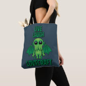 Lebe Lache Lovecraft Süßer Cthulhu Tasche (Von Nahem)