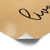 Lebe Lache Mau Poster (Ecke)
