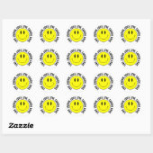 Lebe. Lachen. Liebe. Smilie Sticker (Blatt)
