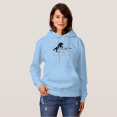 Lebe! Lachen! Spring! Reitpferd Hoodie (Vorne ganz)