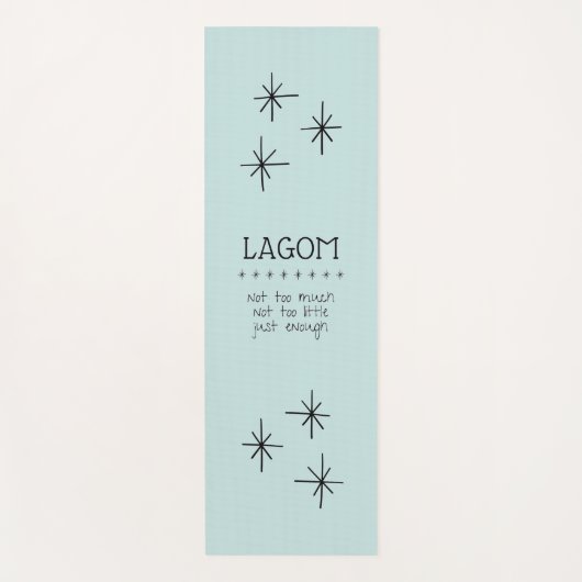 Lebe Lagom Yogamatte (Vorderseite)