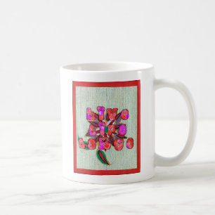 "Lebe Leben in Groß" Kunstprint Kaffeetasse