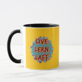 Lebe. Lern. Laff. GFX-02 Tasse (Links)