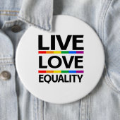 Lebe Liebe Gleichheit Button (Beispiel)