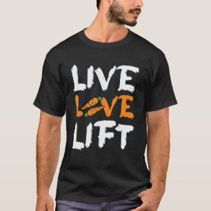 Lebe Liebe Heben Vegan Vegetarisch Gym Work-Out Wi T-Shirt