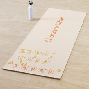 Lebe Liebe Lache Cute Notedry Yogamatte