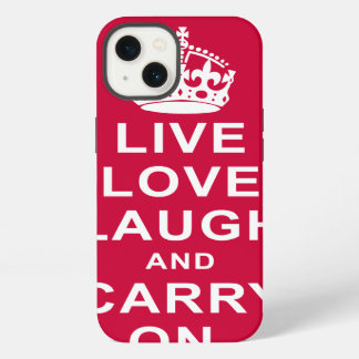 Lebe, liebe, lache und mach weiter iPhone hülle