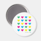 Lebe. Liebe. Lachen. Magnet (Vorderseite/Rückseite)