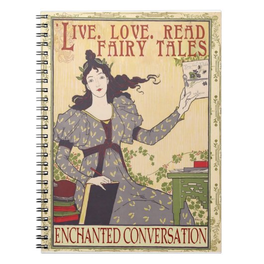 Lebe. Liebe. Read Fairy Tales Notebook Notizblock (Vorderseite)