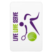 Lebe. Liebe. Serve. Magnet (Vertikal)