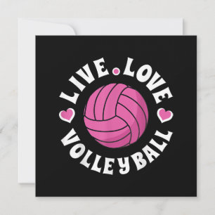 Lebe Liebe Volleyball Für Frauen Mädchen Volleybal Save The Date