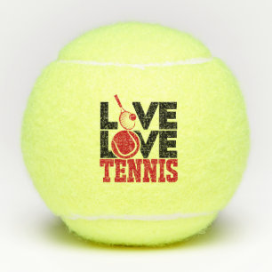 Lebe LOVE Tennis Rote Tennisball Tennisbälle