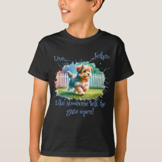 "Lebe..." Maßgeschneiderte Jungs T-Shirt