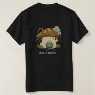 Lebe Mein Bestes Leben Pilz Cottagecore T-Shirt