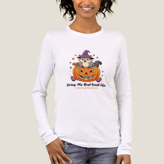 Lebe mein bestes Müll-Leben Halloween Opossum Tri-Blend Shirt