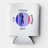 Lebe, träume, atme Golf Dosenkühler (Vorderseite)