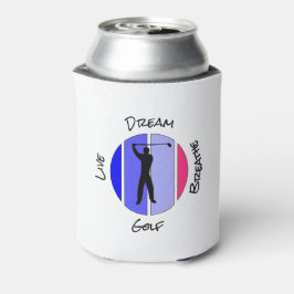 Lebe, träume, atme Golf Dosenkühler