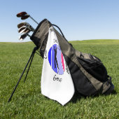 Lebe, träume, atme Golf Golfhandtuch (Gras)