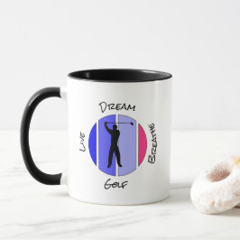 Lebe, träume, atme Golf Tasse