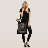 Lebe um zu fahren Biker Bartschädel Tasche (Am Model)