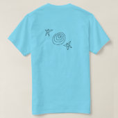 Lebe von der Sonne Tragbare Kunst T-Shirt (Design Rückseite)