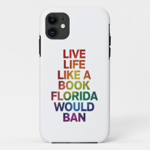 Lebe wie ein Buch, das Florida verbieten würde LGB Case-Mate iPhone Hülle