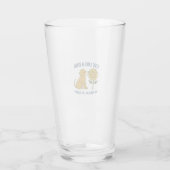 Lebe wie ein Hund - Sei präsent, sei glücklich Glas (Rückseite)