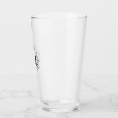 Lebe wie ein Hund, sei präsent, sei glücklich Glas (Links)