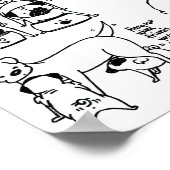 Lebe wie ein Mops! Poster (Ecke)