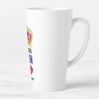 Lebe wie eine Queen Coffee Tasse. Milchtasse