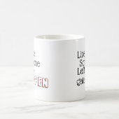 "Lebe wie jemand, der das Gate OPEN Verlassen hat" Kaffeetasse (Mittel)