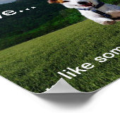 "Lebe wie jemand, der das Tor offen Verlassen hat" Poster (Ecke)