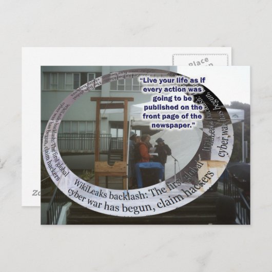 Lebe wie... Postkarte (Vorne/Hinten)