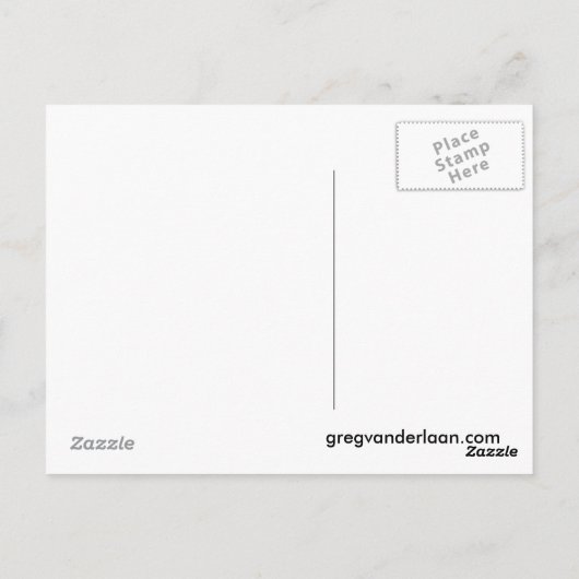 Lebe wie... Postkarte (Rückseite)