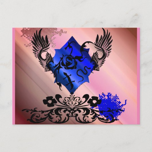 LeBeau im Rosa Postkarte (Vorderseite)