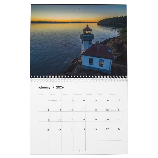 Leben 2017 im pazifischen Nordwestwandkalender Kalender (Feb 2026)