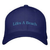 Leben A Beach Hat Bestickte Baseballkappe (Vorderseite)