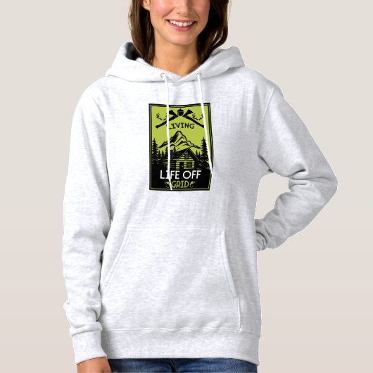 LEBEN ABSEITS DES NETZES HOODIE (Vorderseite)