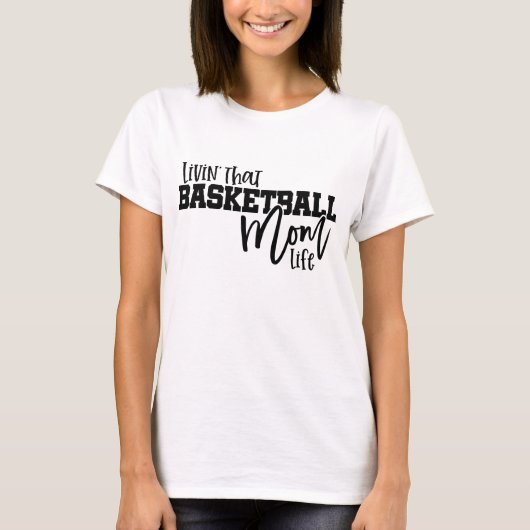 Leben als Basketball-Mutter T-Shirt (Vorderseite)