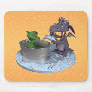 Leben als kleiner Drache: Badzeit Mousepad