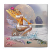 Leben als Meerjungfrau Fliese (Vorderseite)